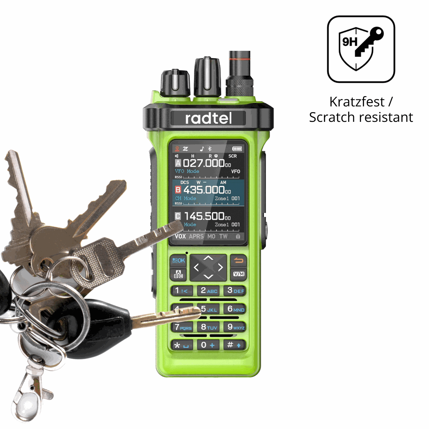 dipos Displayschutz für radtelrt-950 pro, mattierte Oberfläche, robuste Festigkeit und perfekte Passform