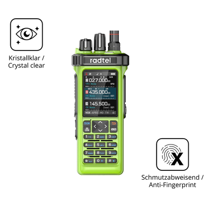 Flexible TPU-Folie passend zugeschnitten für radtelrt-950 pro, vollständige Abdeckung