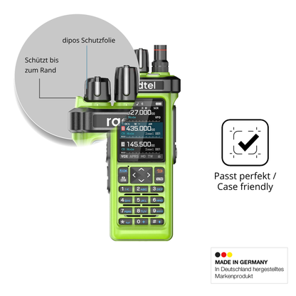 Besonders flexibler Displayschutz mit Anti-Shock-Schicht im Materialmix