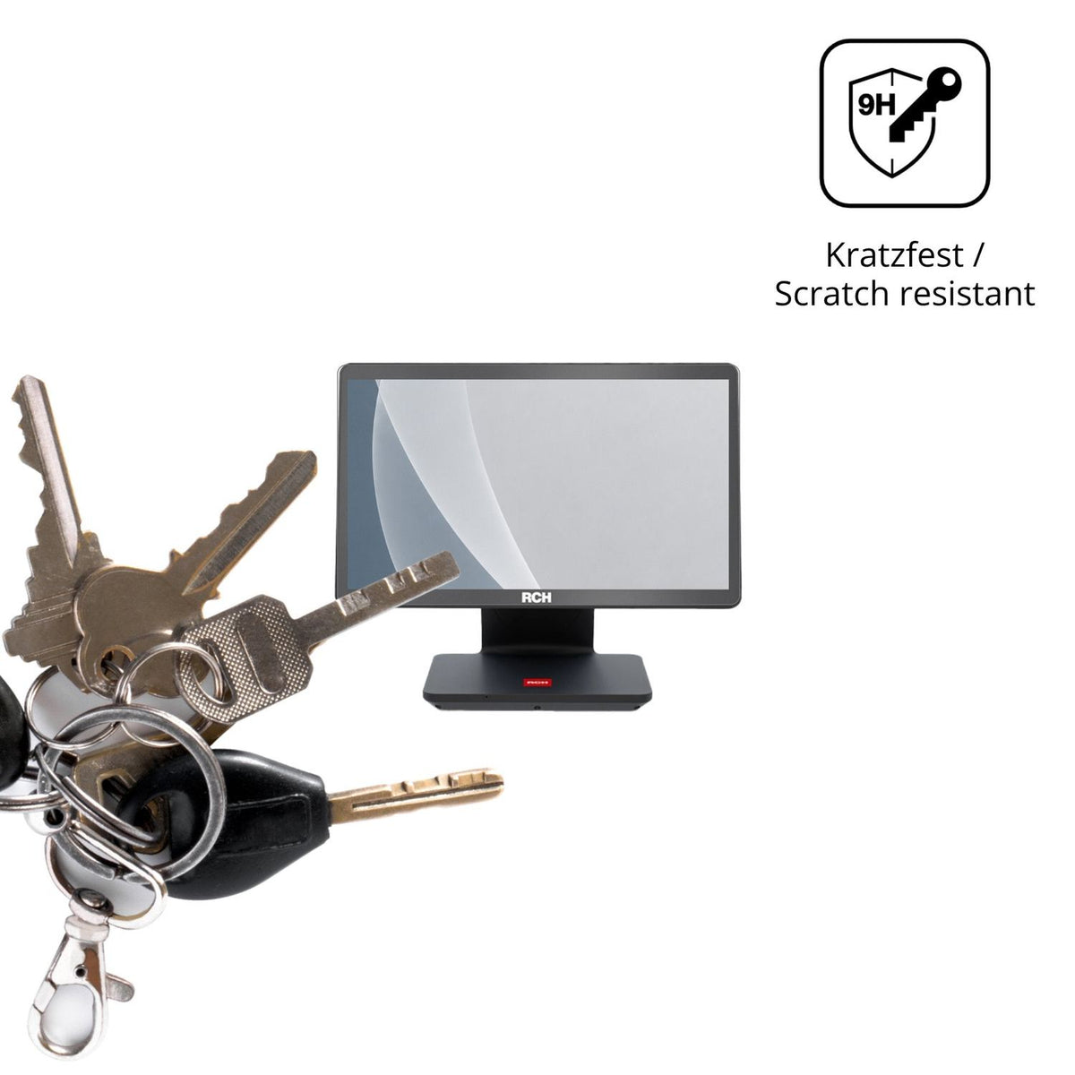 dipos Displayschutz für RCH AT15 Slim, mattierte Oberfläche, robuste Festigkeit und perfekte Passform