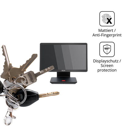 dipos Displayschutz für RCH AT15 Slim, mattierte Oberfläche, Blickschutzfilter und perfekter Passform