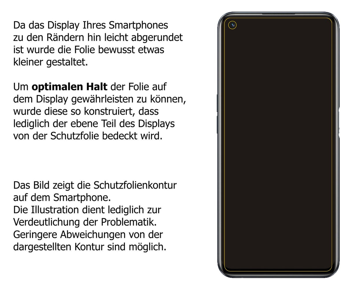 5x Schutzfolie matt für Realme 9i Display-Schutzfolie