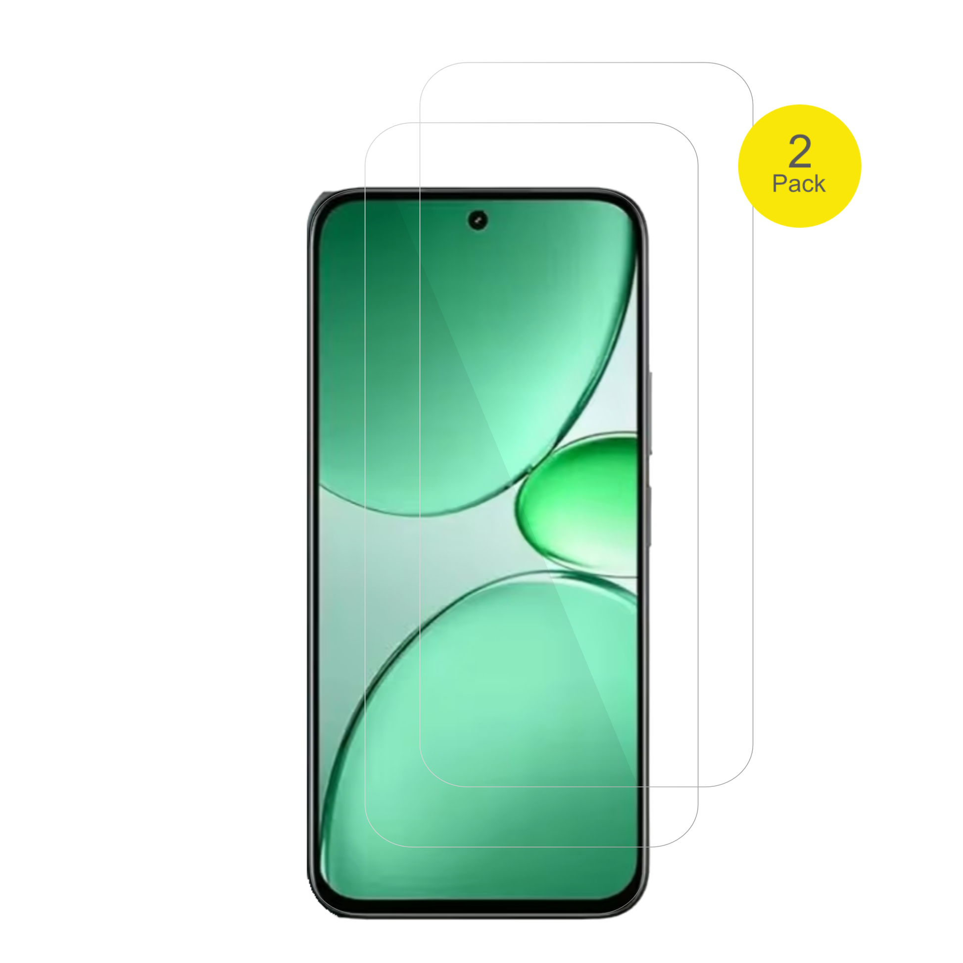 realmec85 pro mit aufgebrachter dipos Displayschutzfolie, glasklare Darstellung ohne Einschränkungen