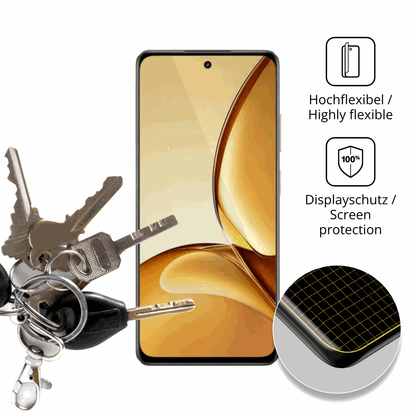 dipos Displayschutz für Realme Narzo 90 5G, transparente Oberfläche, geringe Dicke und perfekte Passform