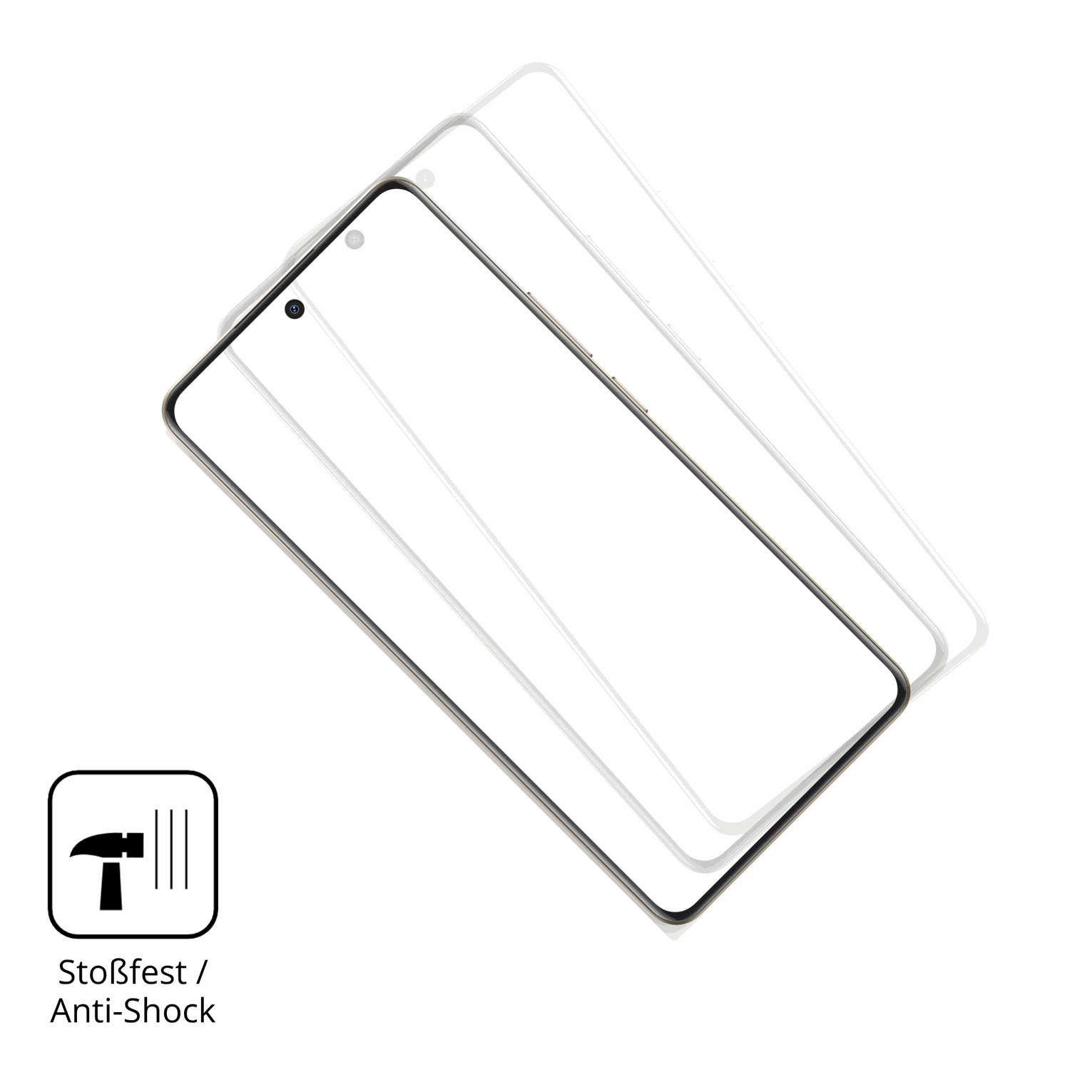 Schutz gegen Kratzer auf dem Realme P4 Pro Glas durch Schlüssel, Stöße gegen die Tischkante oder Stürze