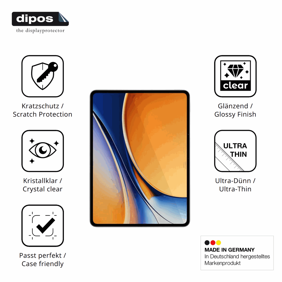 2x Schutzfolie klar für Realme Pad 3 Display-Schutzfolie