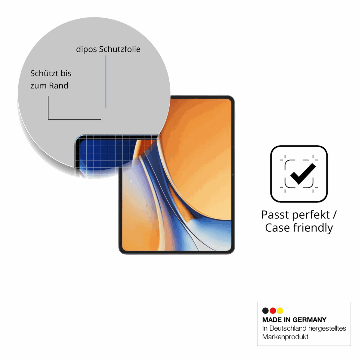 2x 9H Schutzfolie matt für Realme Pad 3 Panzerfolie