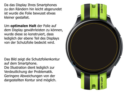 Blickschutzfolie für Realme Watch T1 matt Schutzfolie Privacy