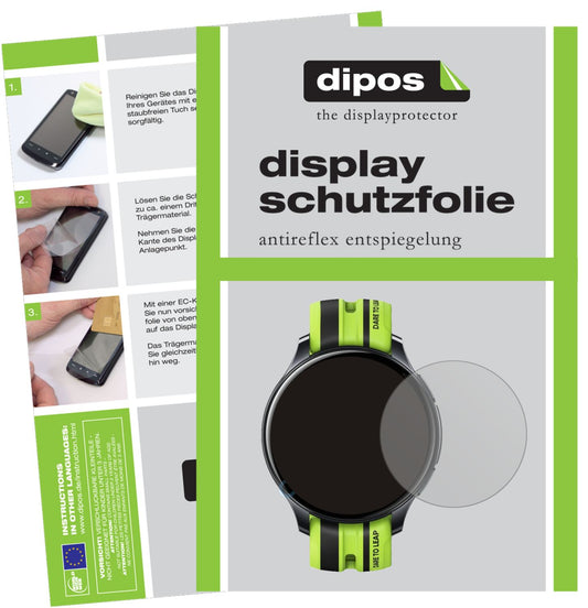 Matte Displayschutzfolie von dipos passend für Realme Watch T1, präziser Zuschnitt und blasenfrei montiert