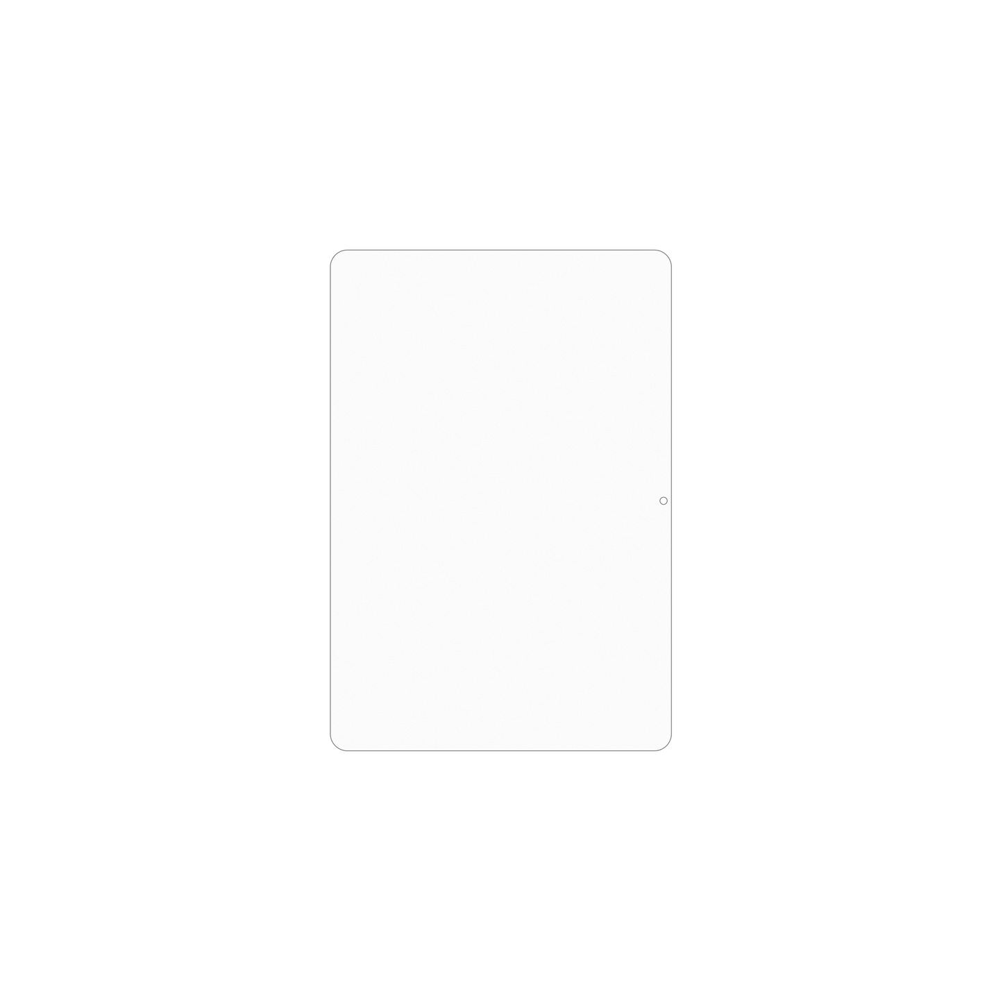 dipos Displayschutz für Rebecco Z50 10.1 Zoll, mattierte Oberfläche, geringe Dicke und perfekte Passform
