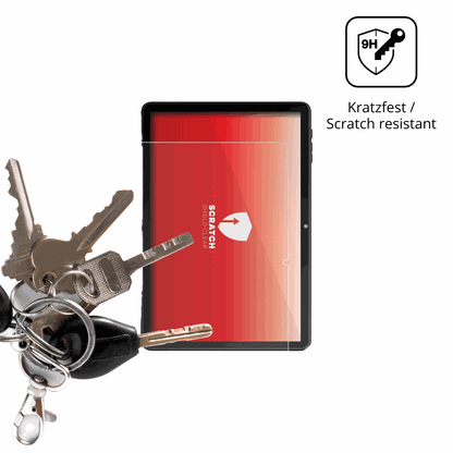 dipos Displayschutz für Rebecco Z50 10.1 Zoll, transparente Oberfläche, perfekte Passform auch für die Rundungen