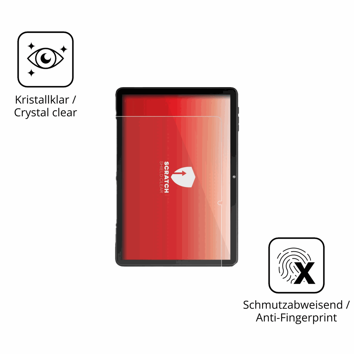 Flexible TPU-Folie passend zugeschnitten für Rebecco Z50 10.1 Zoll, vollständige Abdeckung