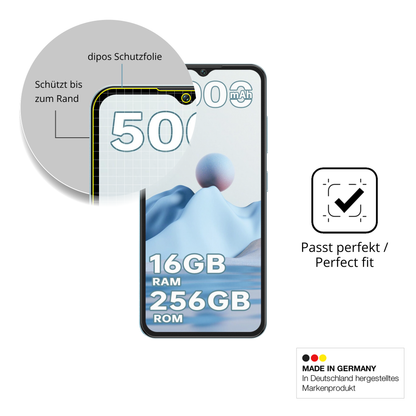 Besonders flexibler Displayschutz mit Anti-Shock-Schicht im Materialmix