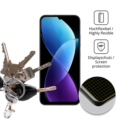 dipos Displayschutz für Redmi R70 5G, transparente Oberfläche, geringe Dicke und perfekte Passform