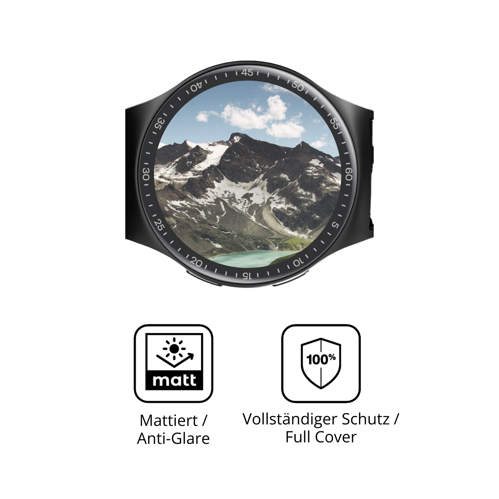 Flexible TPU-Folie passend zugeschnitten für Reebok Pulse Smartwatch, vollständige Abdeckung
