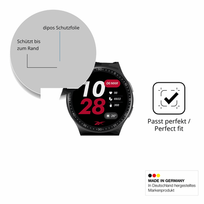 Schutzfolie mit optimaler Passform, zur Verwendung mit Hüllen geeignet
