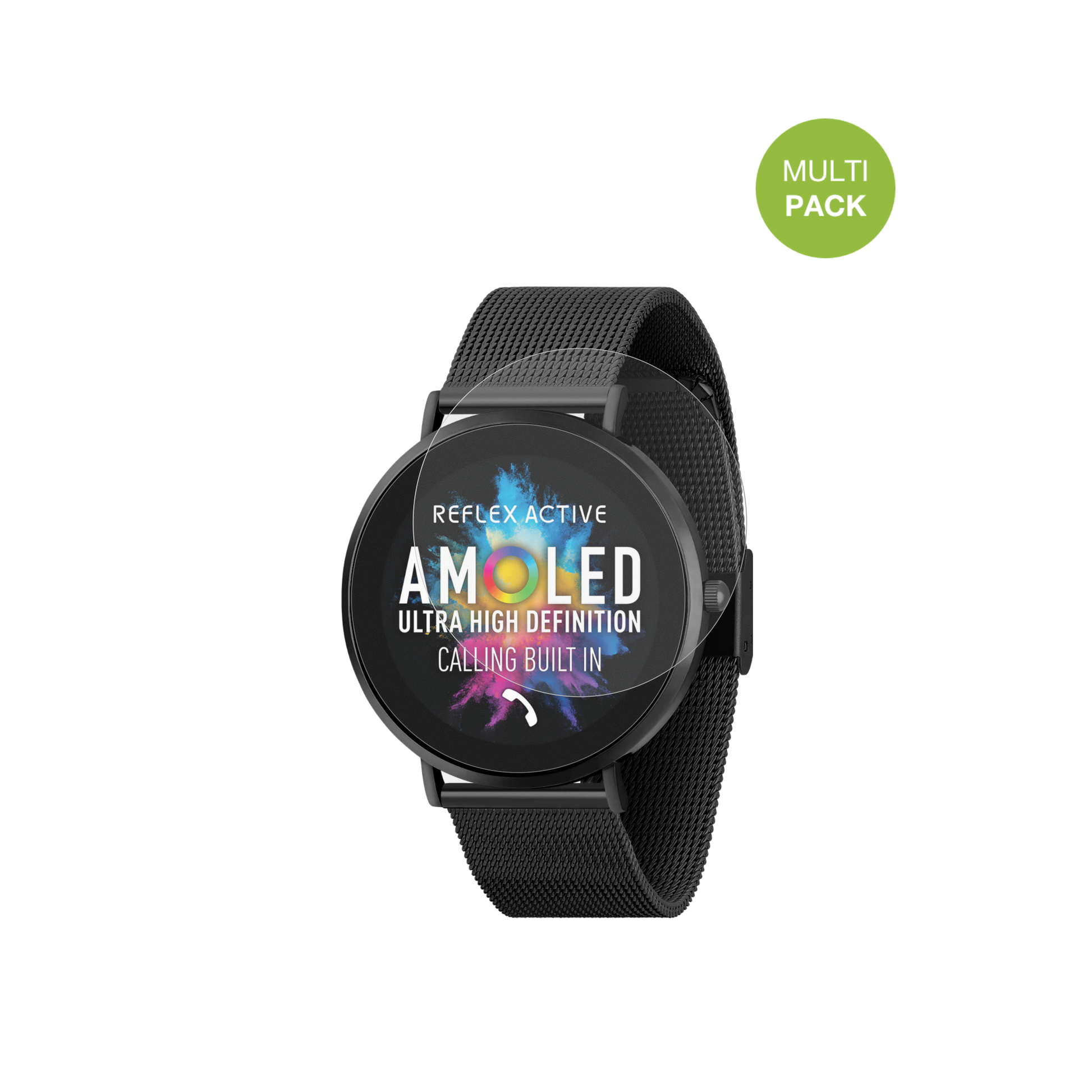 reflexactiva spectra 300 r 1.43 zoll mit aufgebrachter dipos Displayschutzfolie, die lästige Fingerabdrücke minimiert