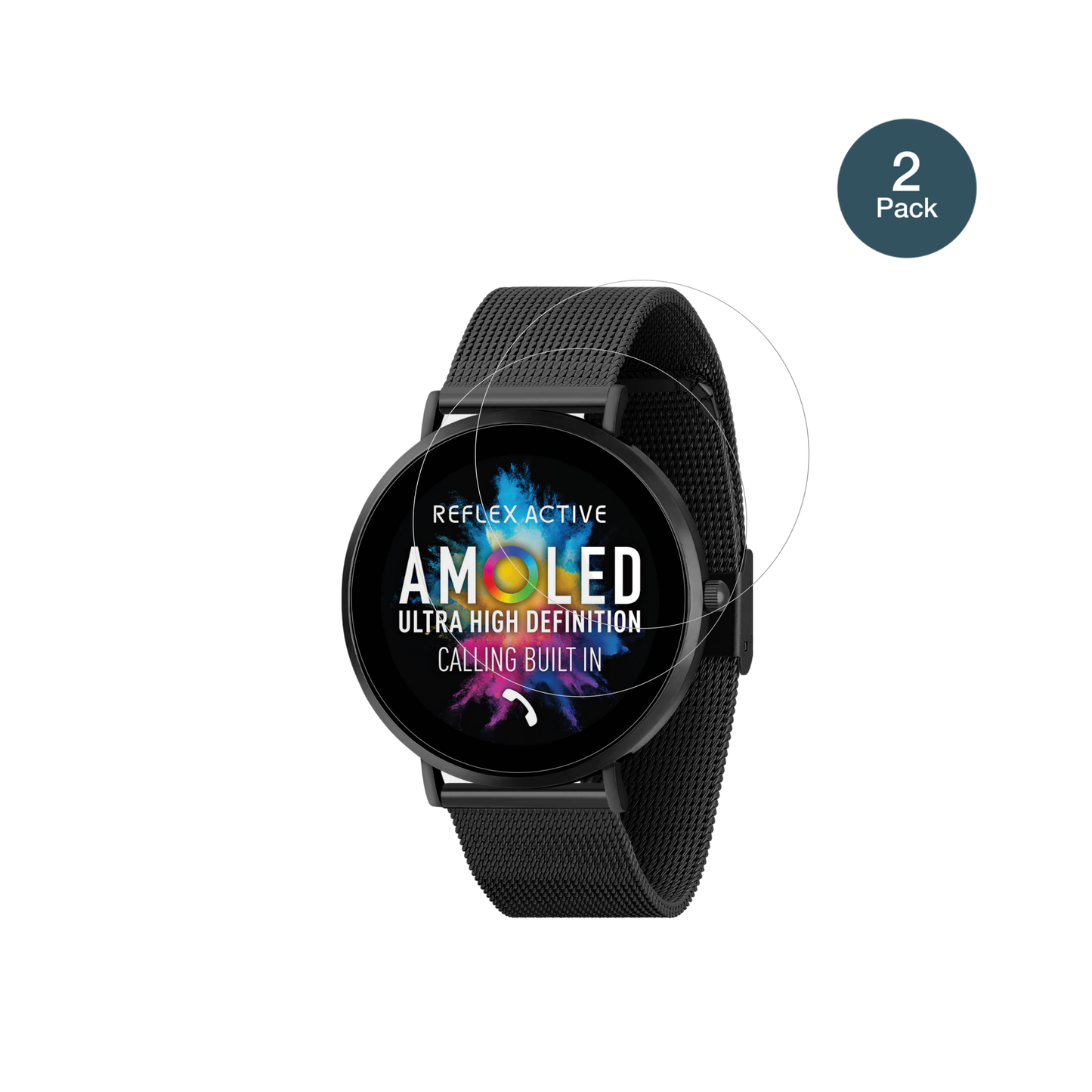 reflexactiva spectra 300 r 1.43 zoll mit aufgebrachter dipos Flex Schutzfolie, glasklare Darstellung ohne Einschränkungen