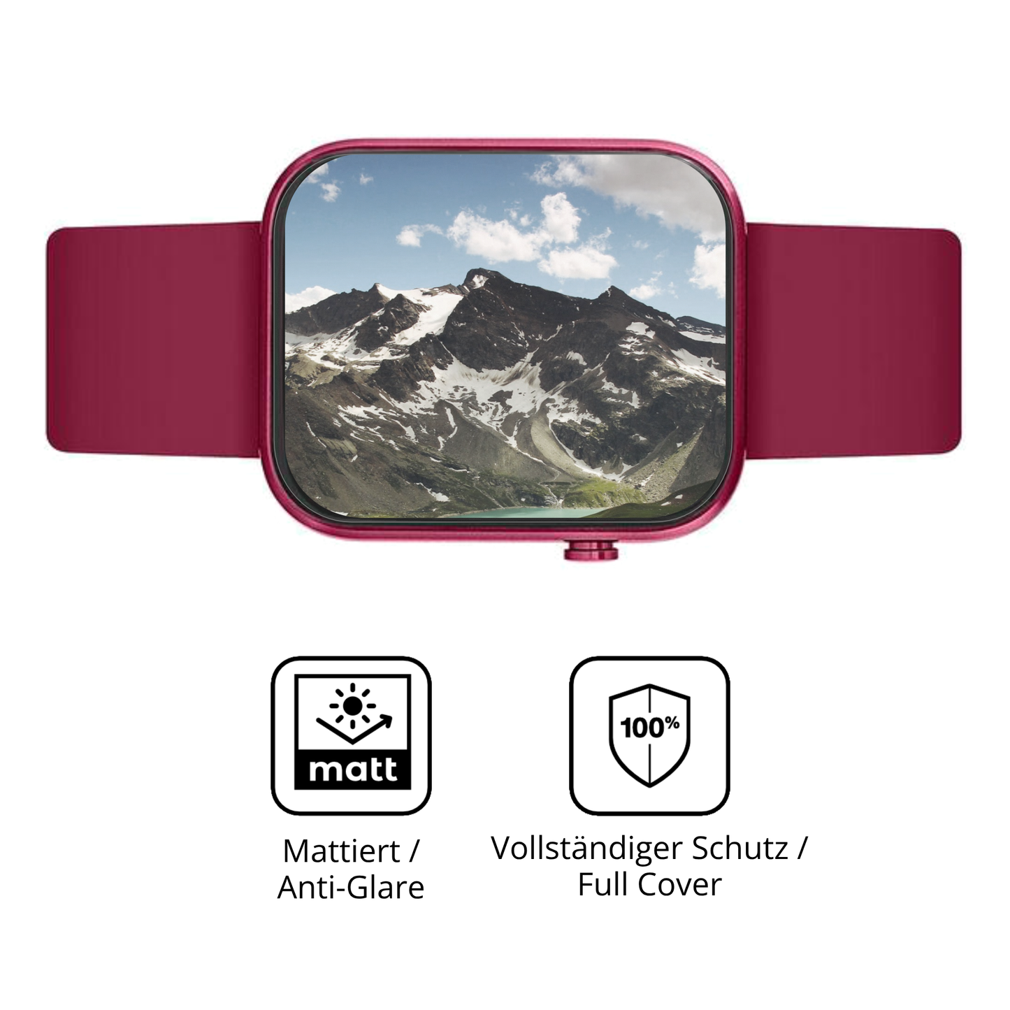 Flexible TPU-Folie passend zugeschnitten für Reflex Active Berry Amoled 1.85 Zoll, vollständige Abdeckung