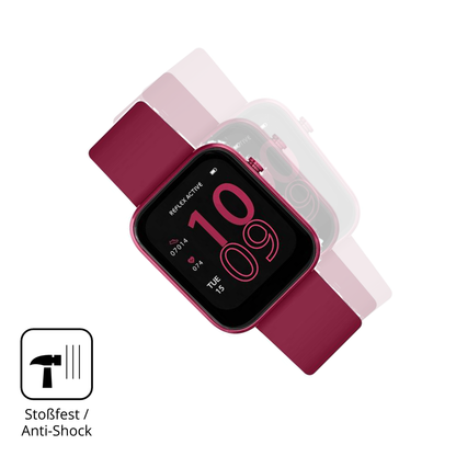 Schutz gegen Kratzer auf dem Reflex Active Berry Amoled 1.85 Zoll Glas durch Schlüssel oder Ähnliches