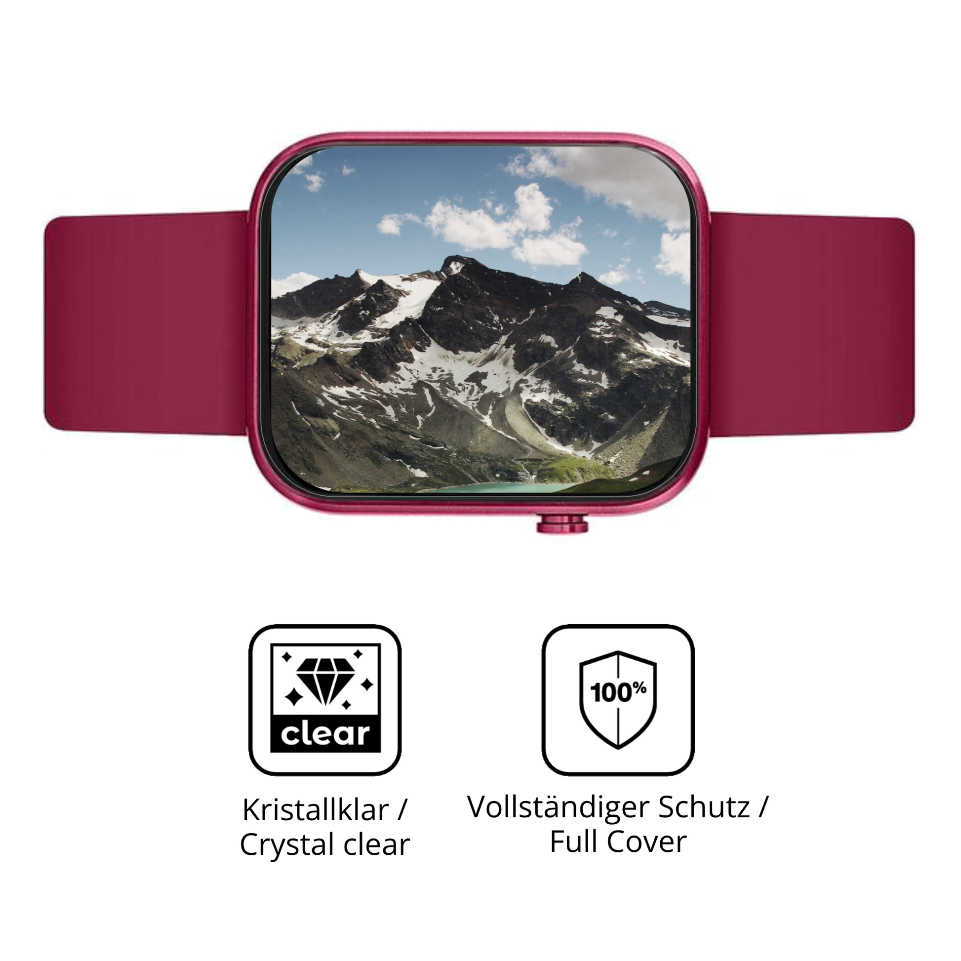 Dünne und klare Folie passend zugeschnitten für Reflex Active Berry Amoled 1.85 Zoll