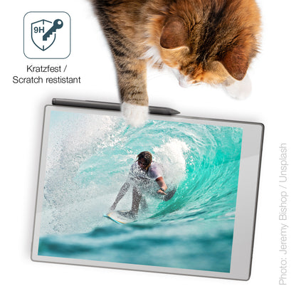 dipos Displayschutz für Remarkable Paper Pro, transparente Oberfläche, perfekte Passform auch für die Rundungen
