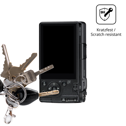 dipos Displayschutz für Ricoh GR IV HDF, transparente Oberfläche, perfekte Passform auch für die Rundungen