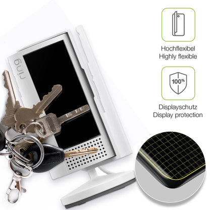 dipos Displayschutz für Ring Indoor Camera 2. Gen, transparente Oberfläche, perfekte Passform auch für die Rundungen