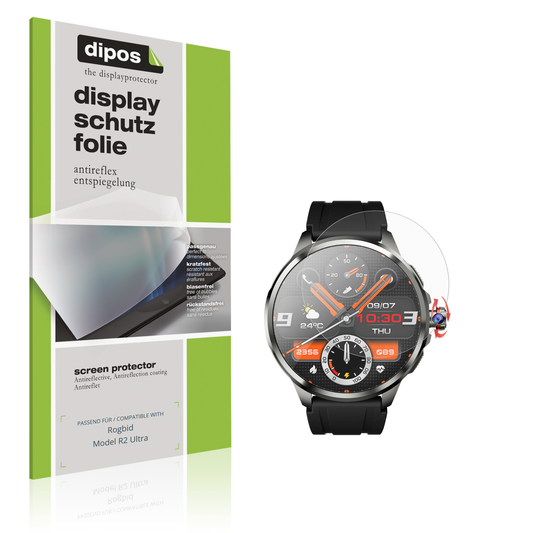 Matte Displayschutzfolie von dipos passend für Rogbid Model R2 Ultra, präziser Zuschnitt und blasenfrei montiert