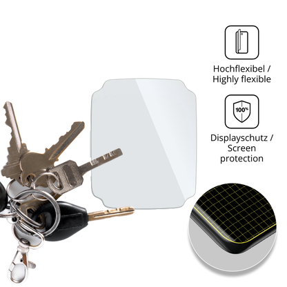 dipos Displayschutz für Rogbid S15 2.1 Zoll Smartwatch, transparente Oberfläche, geringe Dicke und perfekte Passform