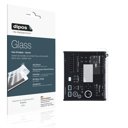 Matte Displayschutzfolie von dipos passend für Roland V71, 9H kratzfest und blasenfrei montiert