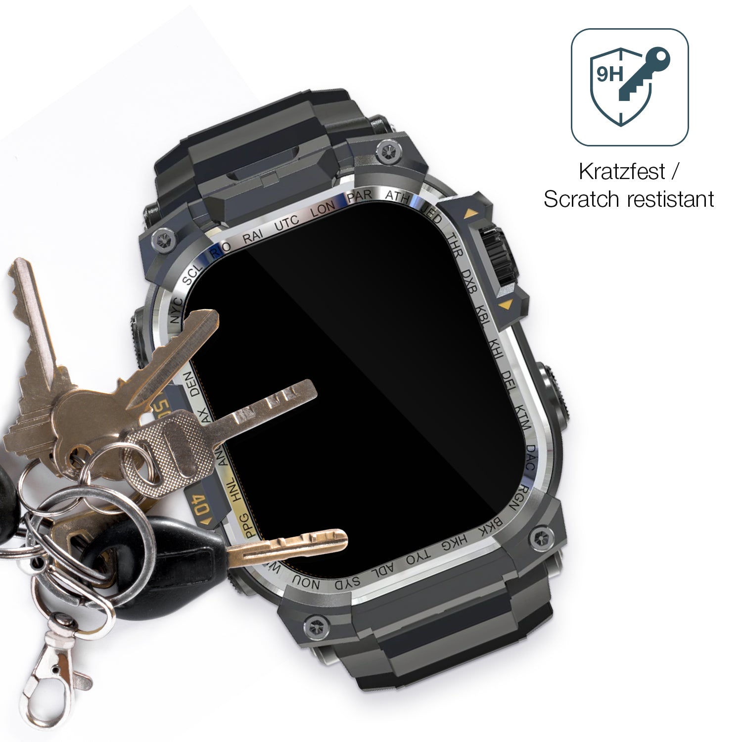dipos Displayschutz für Rollme Hero X, transparente Oberfläche, perfekte Passform auch für die Rundungen