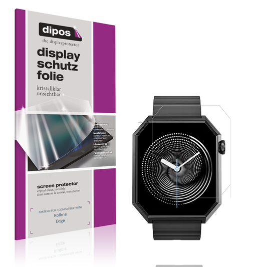 Klare Displayschutzfolie von dipos passend für rollmeedge, präziser Zuschnitt und blasenfrei montiert