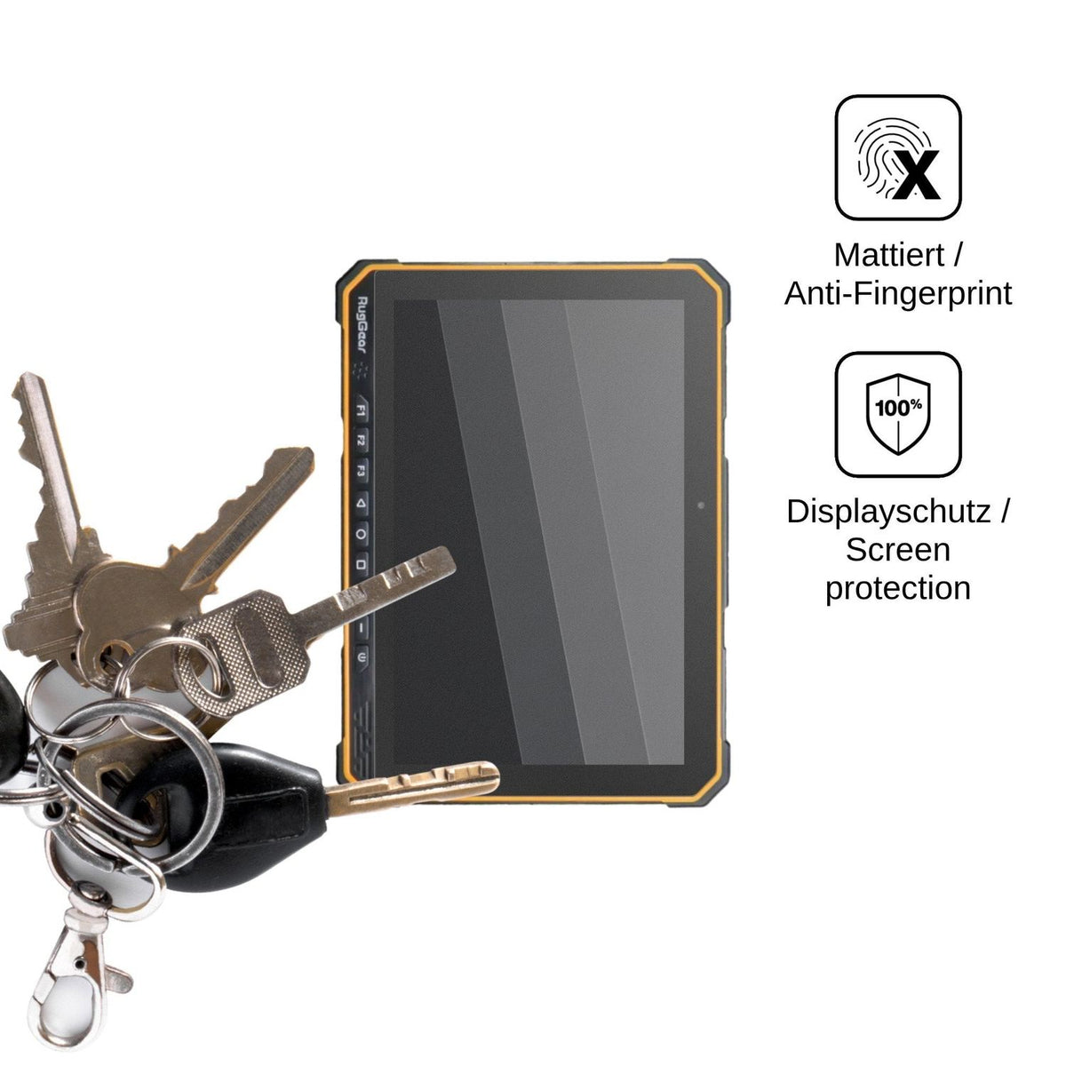 Blickschutzfolie für RugGear RG935 matt Schutzfolie Privacy