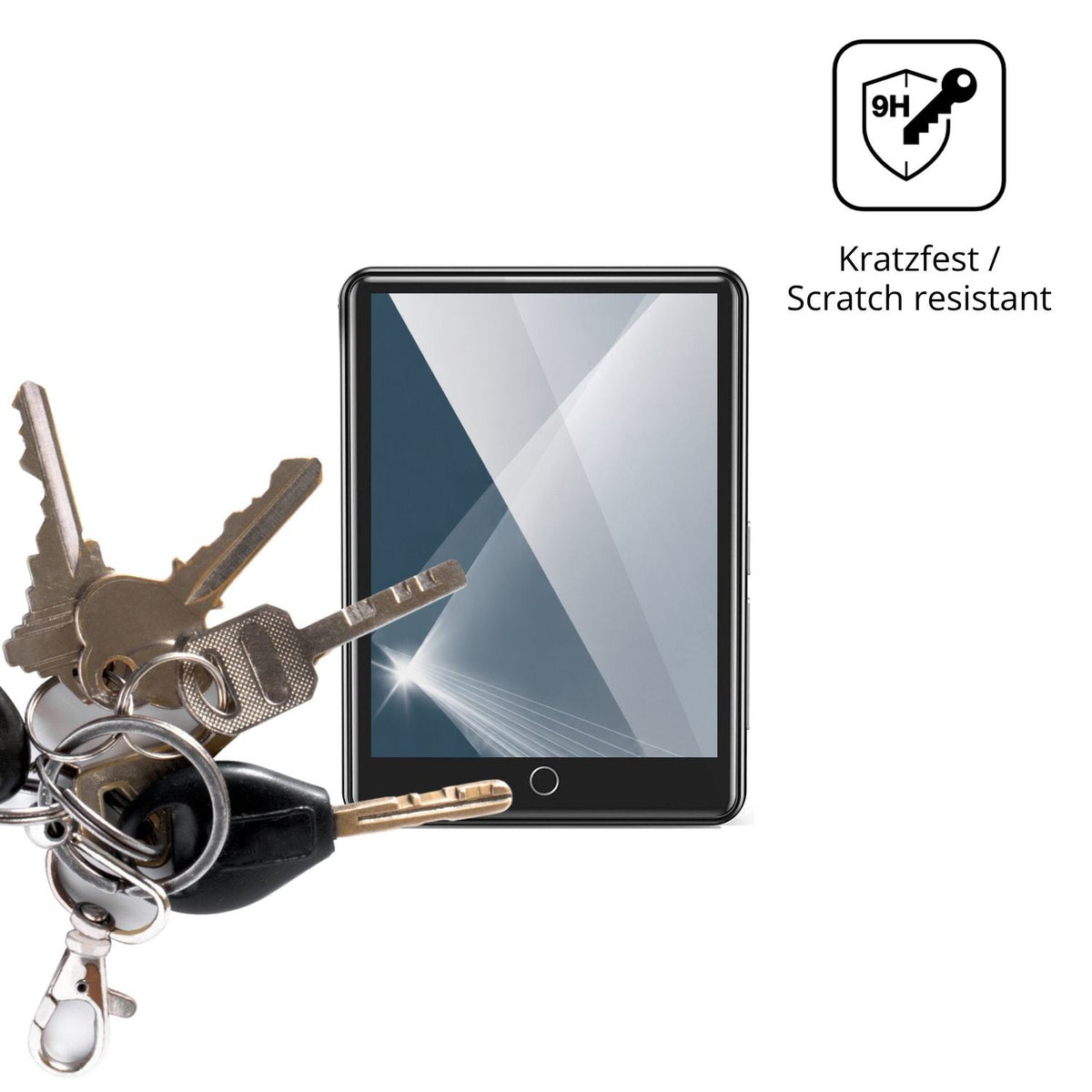 dipos Displayschutz für RUIZU M7, transparente Oberfläche, perfekte Passform auch für die Rundungen