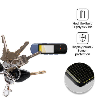 dipos Displayschutz für RUIZU X69, transparente Oberfläche, geringe Dicke und perfekte Passform