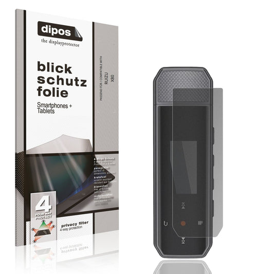 Blickschutzfolie für RUIZU X80 matt Schutzfolie Privacy