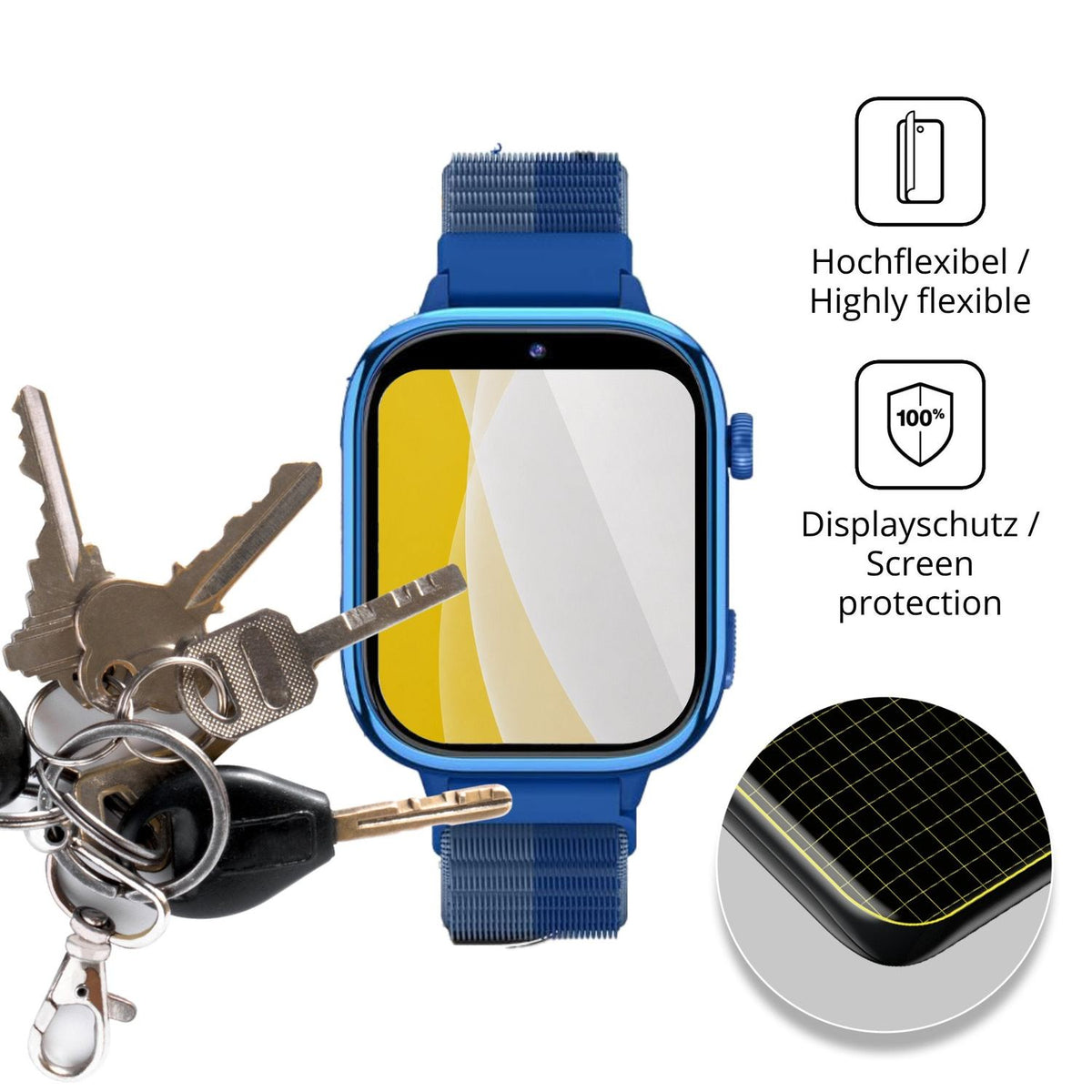 dipos Displayschutz für RUXINGX AB40, transparente Oberfläche, geringe Dicke und perfekte Passform