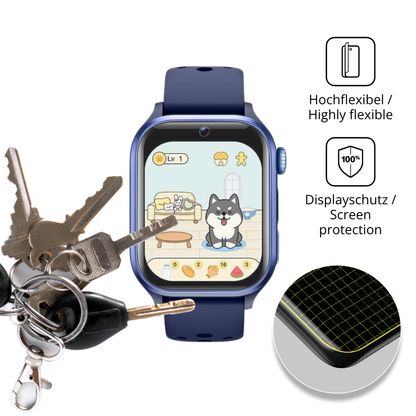 dipos Displayschutz für RUXINGX T12 1.52 Zoll, transparente Oberfläche, perfekte Passform auch für die Rundungen