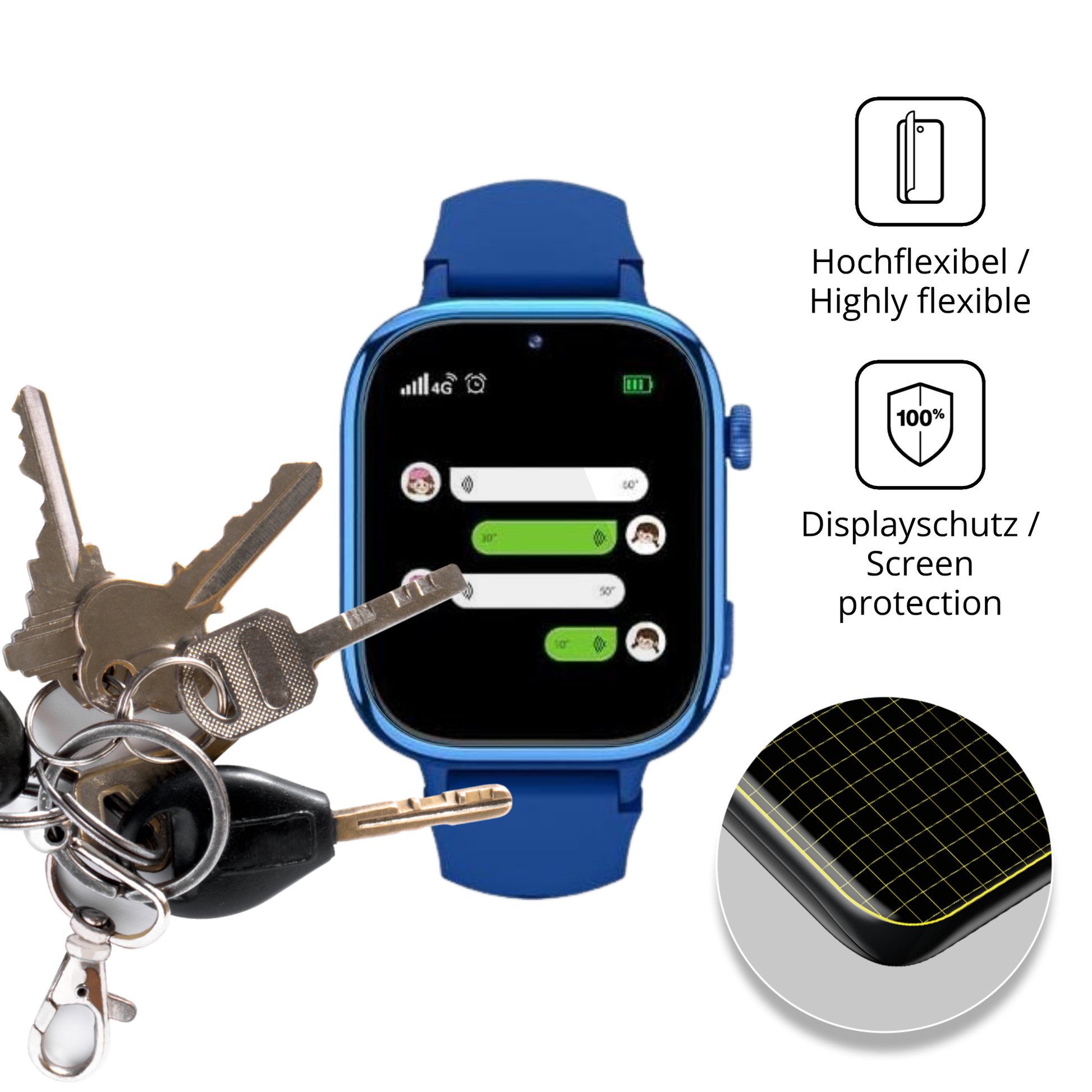 dipos Displayschutz für Ruxingx T40, transparente Oberfläche, geringe Dicke und perfekte Passform