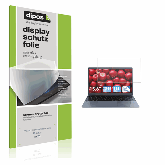 Matte Displayschutzfolie von dipos passend für Ruzava RK70, präziser Zuschnitt und blasenfrei montiert