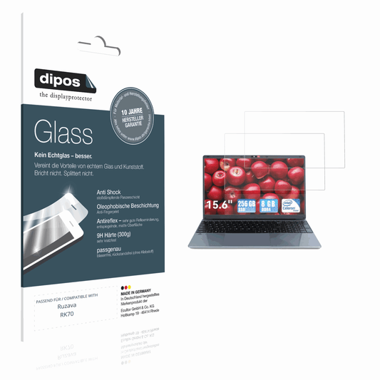 Matte Displayschutzfolie von dipos passend für Ruzava RK70, 9H kratzfest und blasenfrei montiert