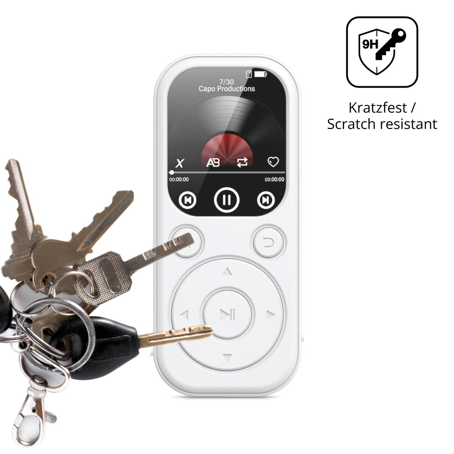 dipos Displayschutz für RWSRW MP301-BS MP3-Player, mattierte Oberfläche, robuste Festigkeit und perfekte Passform