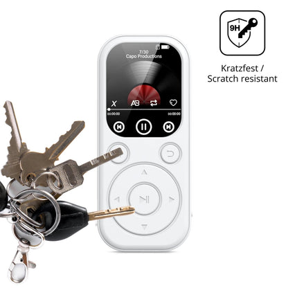 dipos Displayschutz für RWSRW MP301-BS MP3-Player, transparente Oberfläche, perfekte Passform auch für die Rundungen