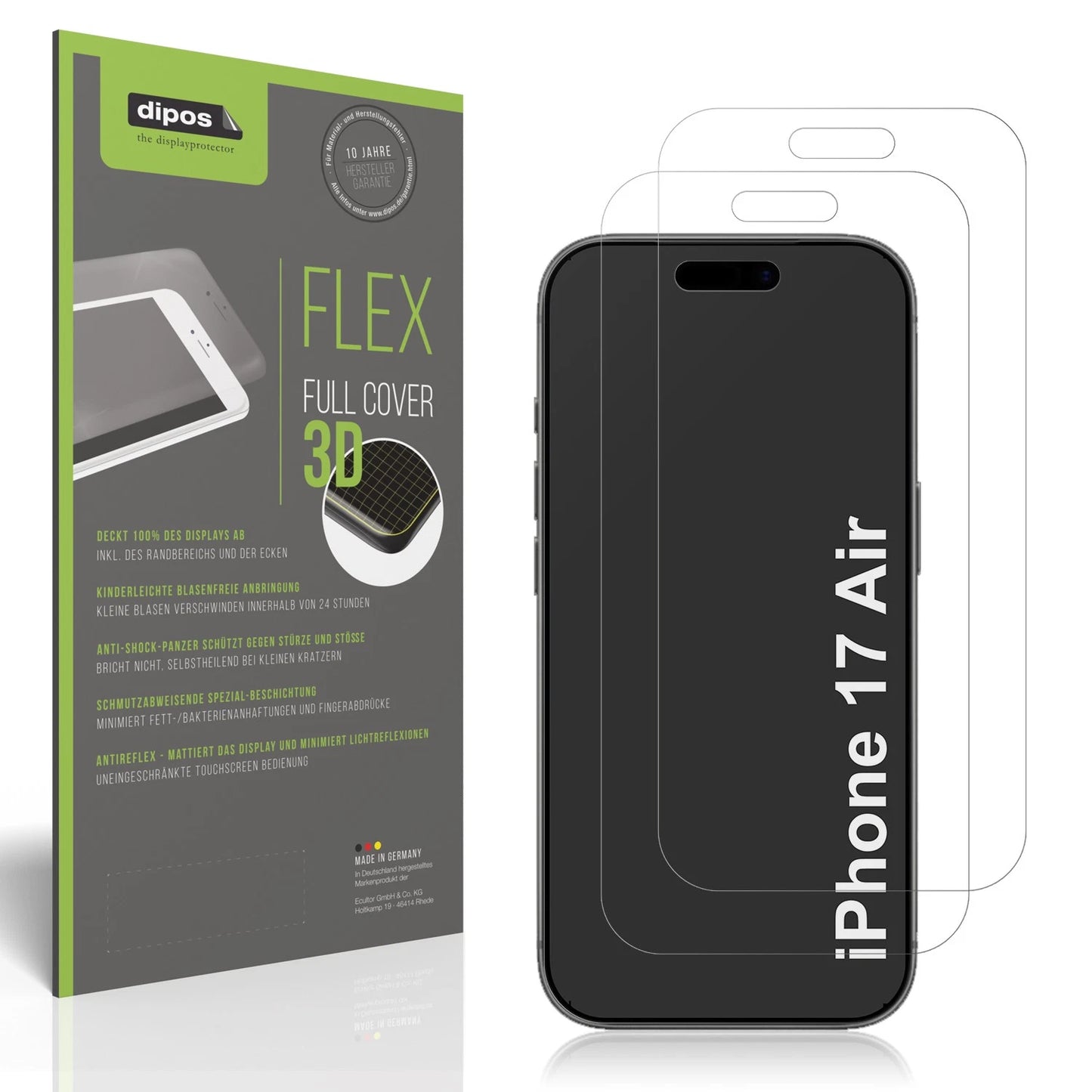 Displayschutzfolie passend für Apple iPhone Air