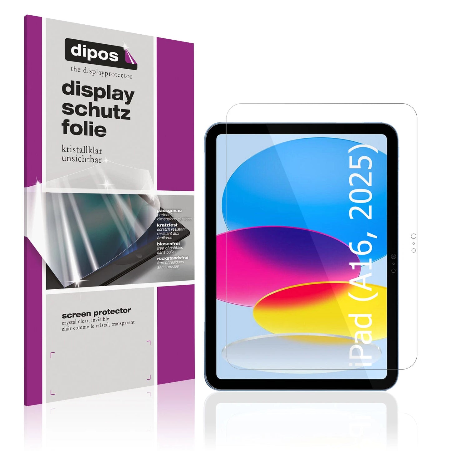 Displayschutzfolie passend für Apple iPad 11 Zoll A16 11.Gen 2025