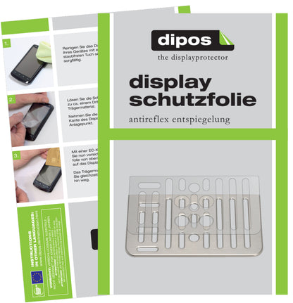 Matte Displayschutzfolie von dipos passend für SAECO Gran Baristo 8968 Tropfblech, präziser Zuschnitt und blasenfrei montiert
