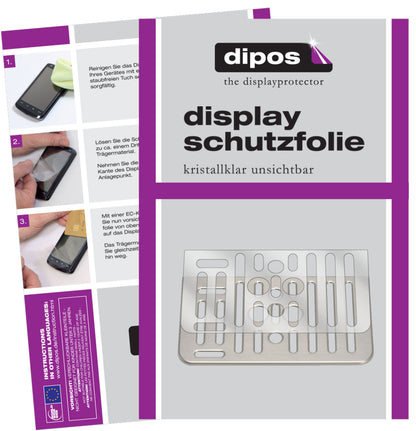 Klare Displayschutzfolie von dipos passend für SAECO Gran Baristo 8969 Tropfblech, präziser Zuschnitt und blasenfrei montiert