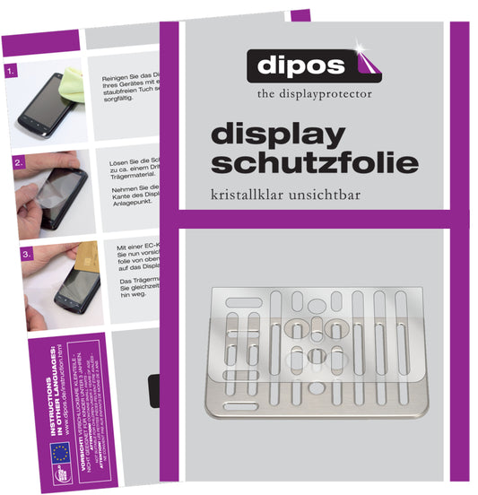 Klare Displayschutzfolie von dipos passend für SAECO Gran Baristo 8969 Tropfblech, präziser Zuschnitt und blasenfrei montiert