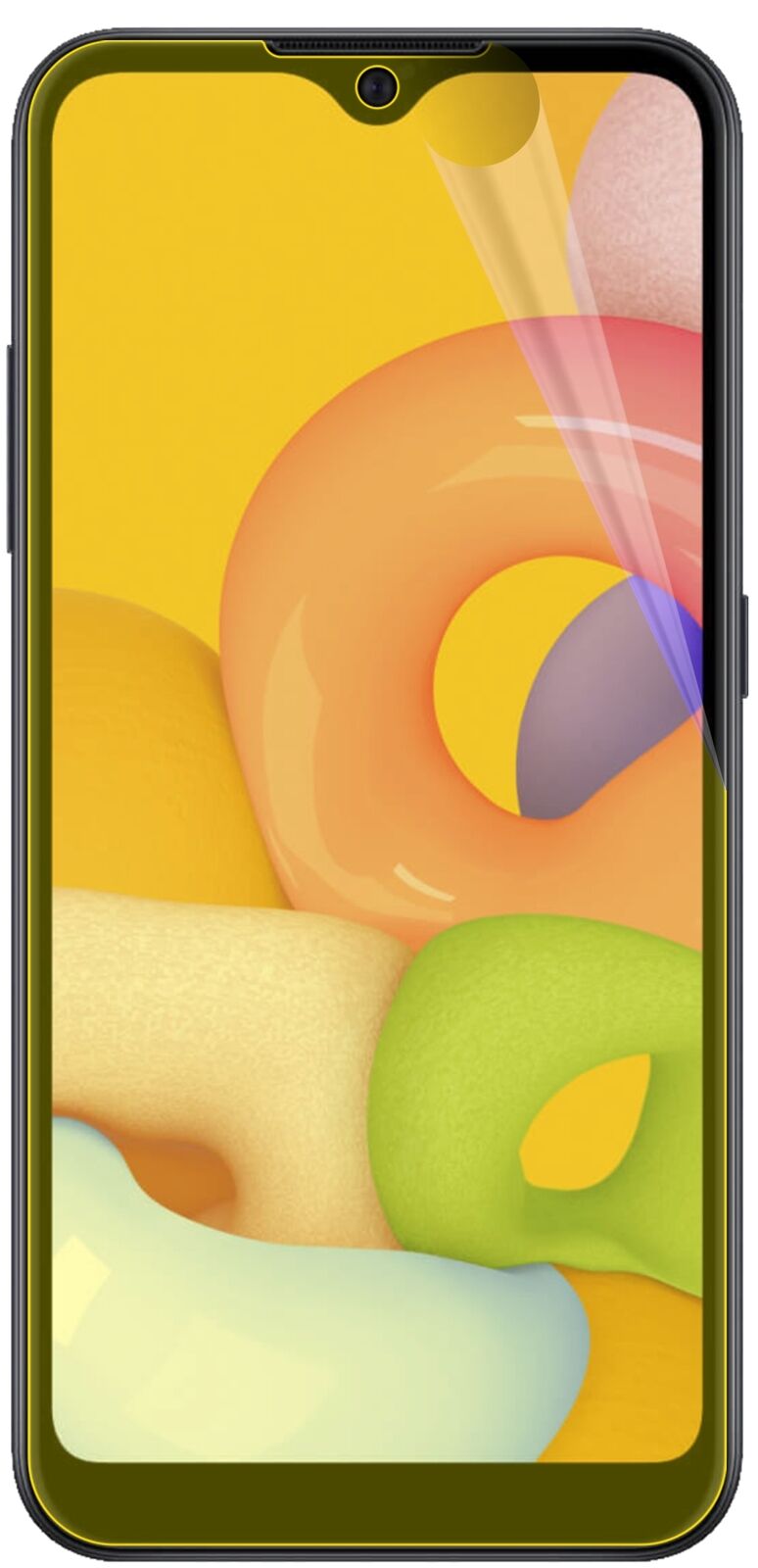 dipos Displayschutz für Samsung Galaxy A01, transparente Oberfläche, geringe Dicke und perfekte Passform
